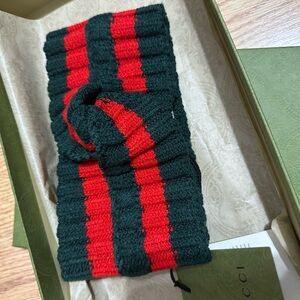Gucci Green and Red Striped Women’s Headband (Over the ears) for winterr
